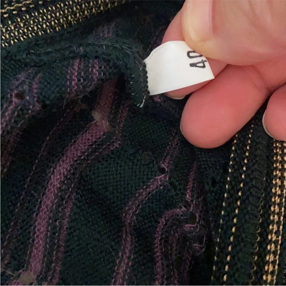 Missoni Stripe Woven Merino Wool Blend Open Sweater Cardigan Duster Sz40 US4 szS - Picture 8 of 10